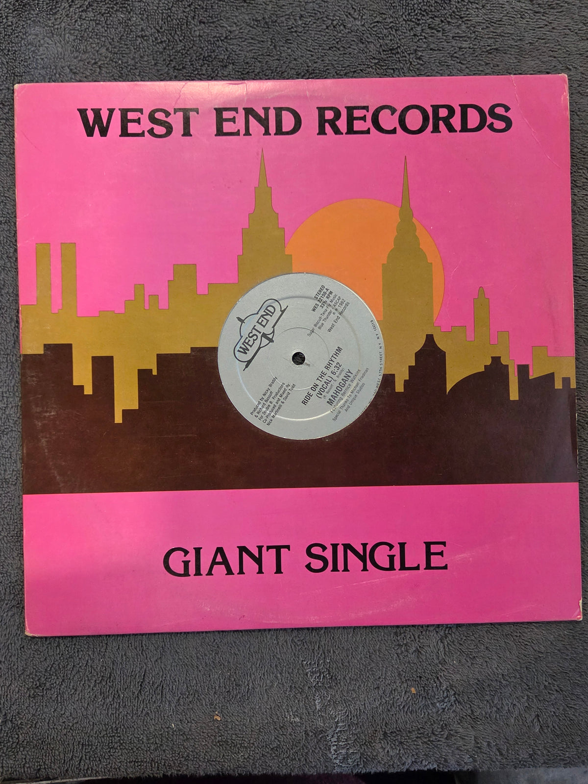 MAHOGANY RIDE ON THE RHYTHM 12"
