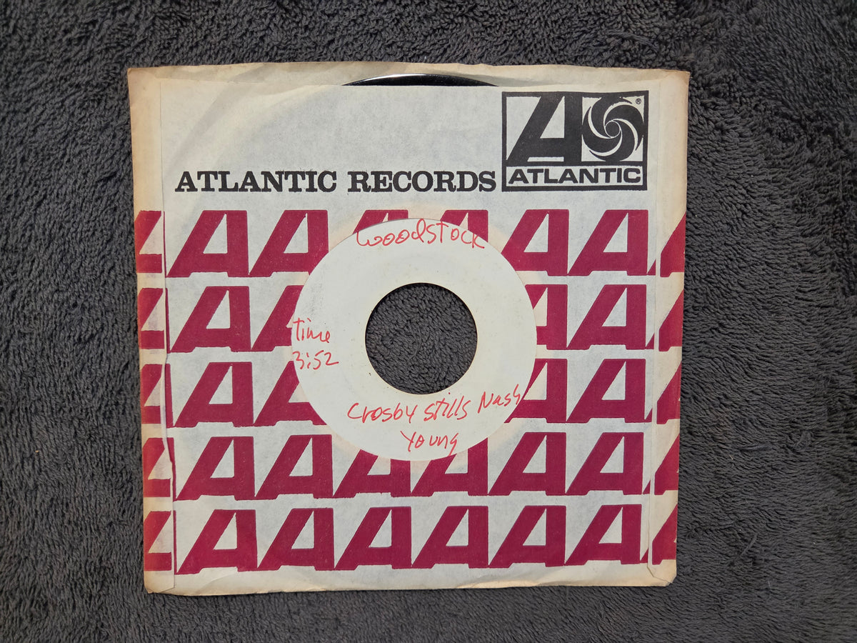 CROSBY STILLS NASH & YOUNG WOODSTOCK TEST PRESSING 7"