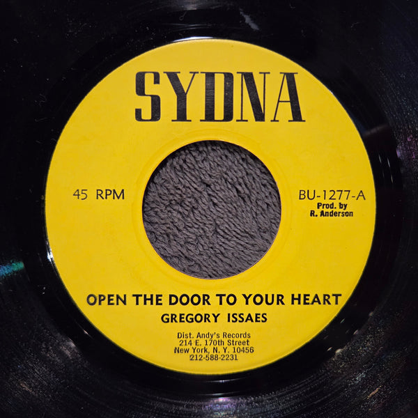 GREGORY ISAACS OPEN THE DOOR TO YOUR HEART 7"