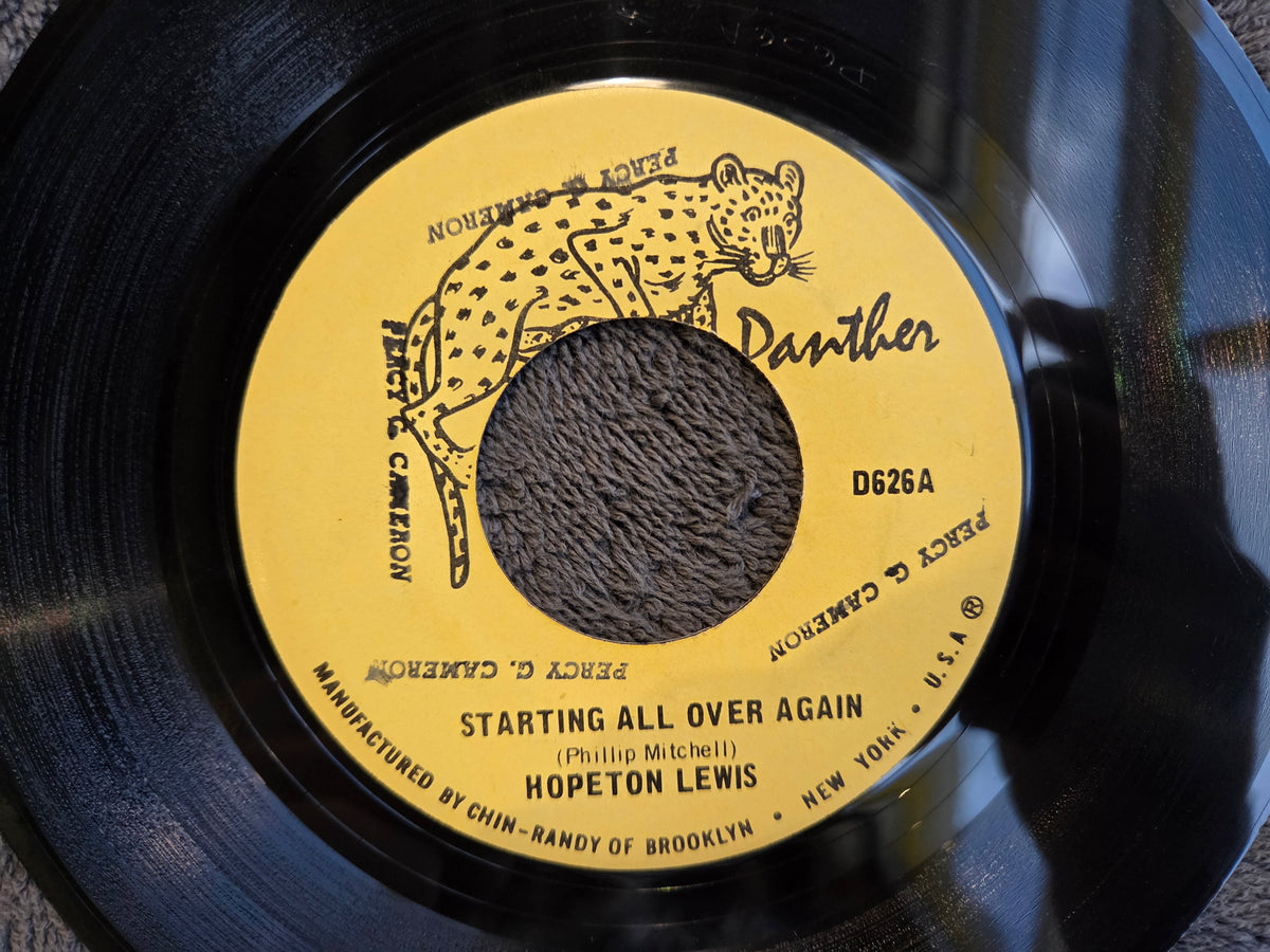 HOPETON LEWIS STARTING ALL OVER AGAIN 7"