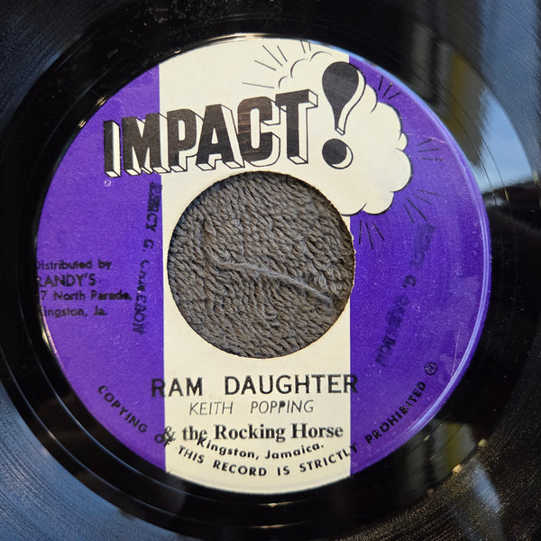 KEITH POPPING & THE ROCKING HORSE RAM DAUGHTER JAM IMP 7"