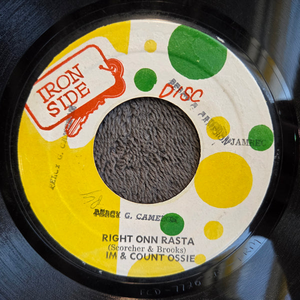 IM & COUNT OSSIE RIGHT ONN RASTA JAM IMP 7"