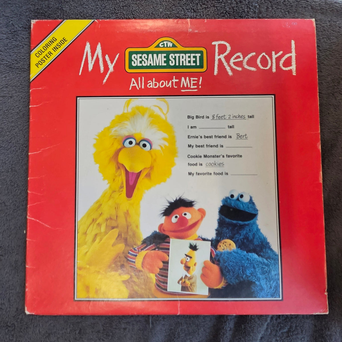 SESAME STREET ALL ABOUT ME MY SESAME STREET RECORD
