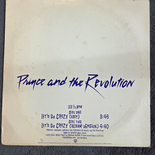 PRINCE LETS GO CRAZY PROMO 12"