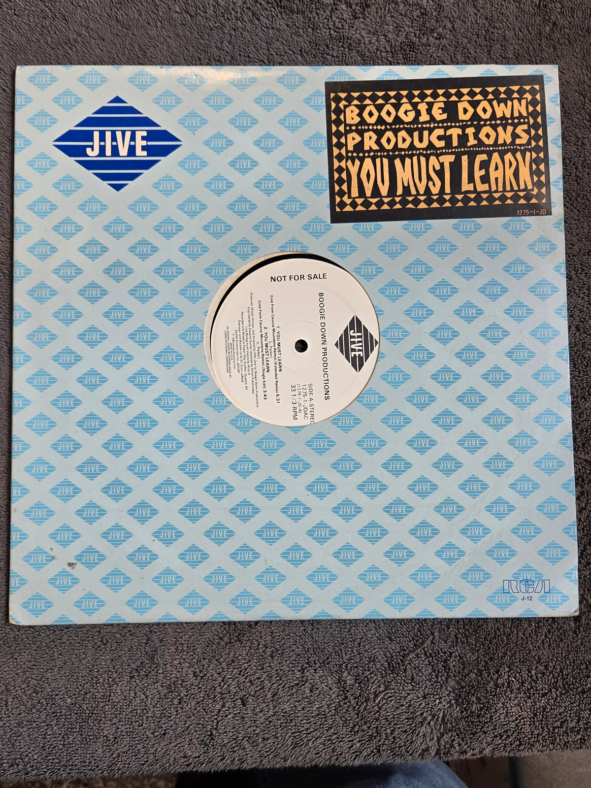 BOOGIE DOWN PRODUCTIONS YOU MUST LEARN 12"