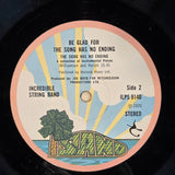 INCREDIBLE STRING BAND BE GLAD FOR THE SONG HAS UK IMP