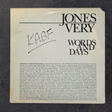 JONES VERY WORDS AND DAYS