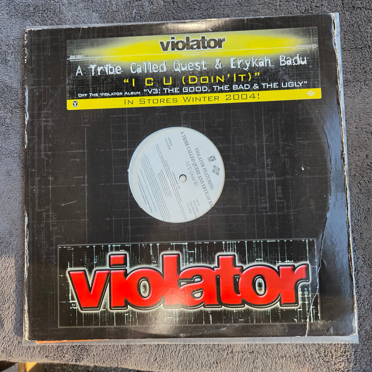 VIOLATER FEATURING A TRIBE CALLED QUEST & ERYKAH BADU I CU DOIN IT 12"