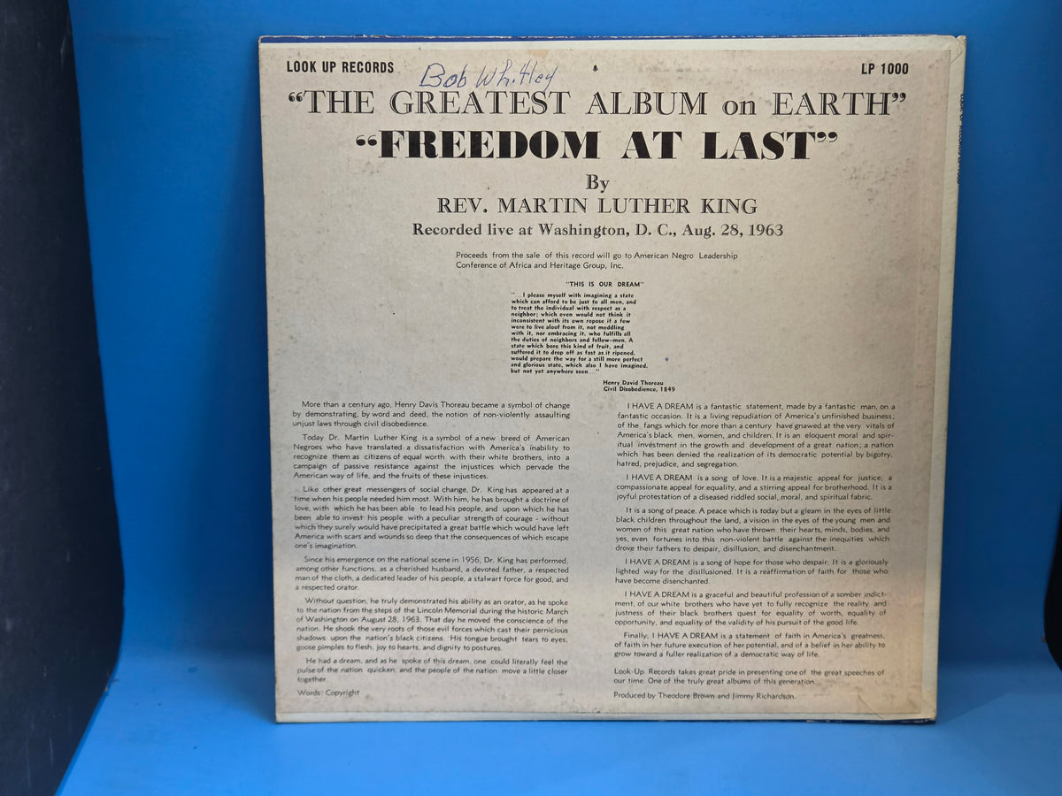 MARTIN LUTHER KING THE GREATEST ALBUM ON EARTH