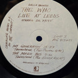 WHO LIVE AT LEEDS 1P INSERTS
