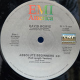 DAVID BOWIE ABSOLUTE BEGINNERS 12"
