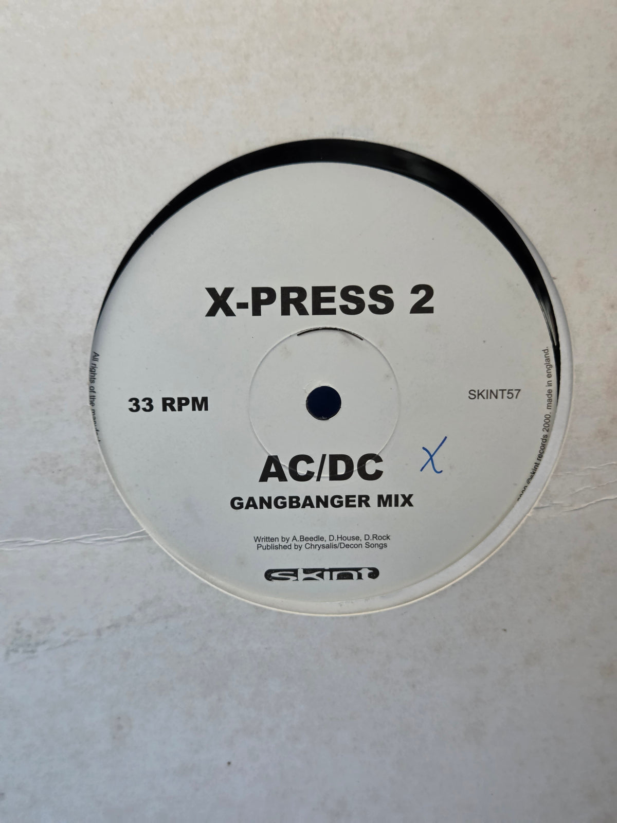 X-PRESS 2 AC/DC GANGBANGER MIX UK IMP 12"