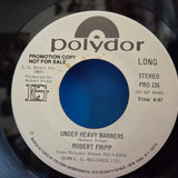 ROBERT FRIPP UNDER HEAVY MANNERS WLP 7"