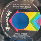 JACKIE WILSON HIGHER AND HIGHER YOUR LOVE KEEPS LIFTING ME 7"