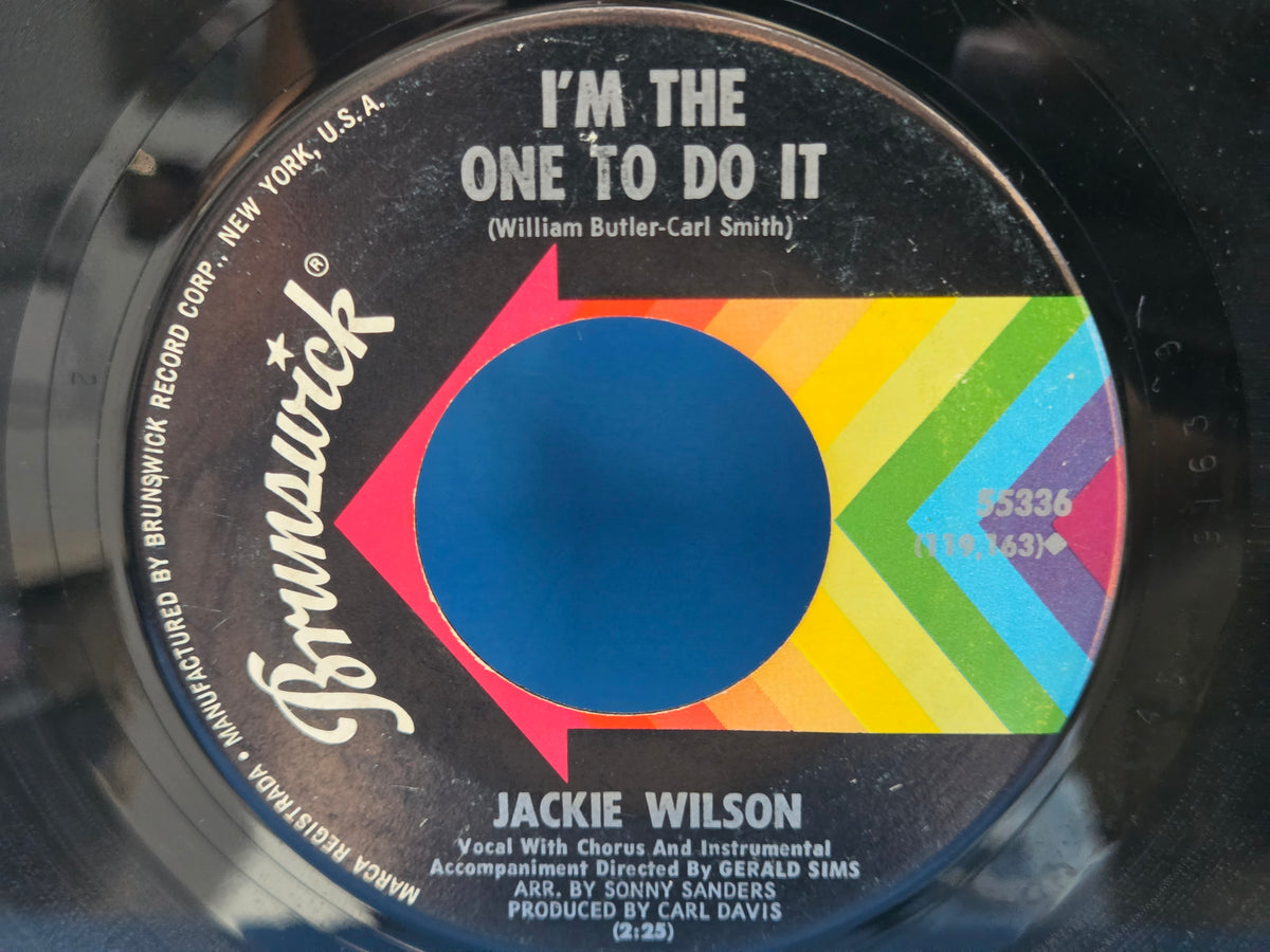 JACKIE WILSON HIGHER AND HIGHER YOUR LOVE KEEPS LIFTING ME 7"