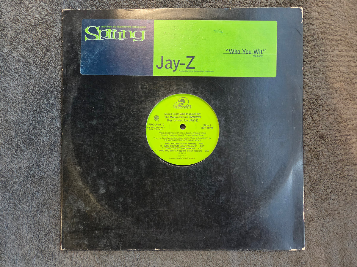 JAY Z WHO YOU WIT PROMO 12"