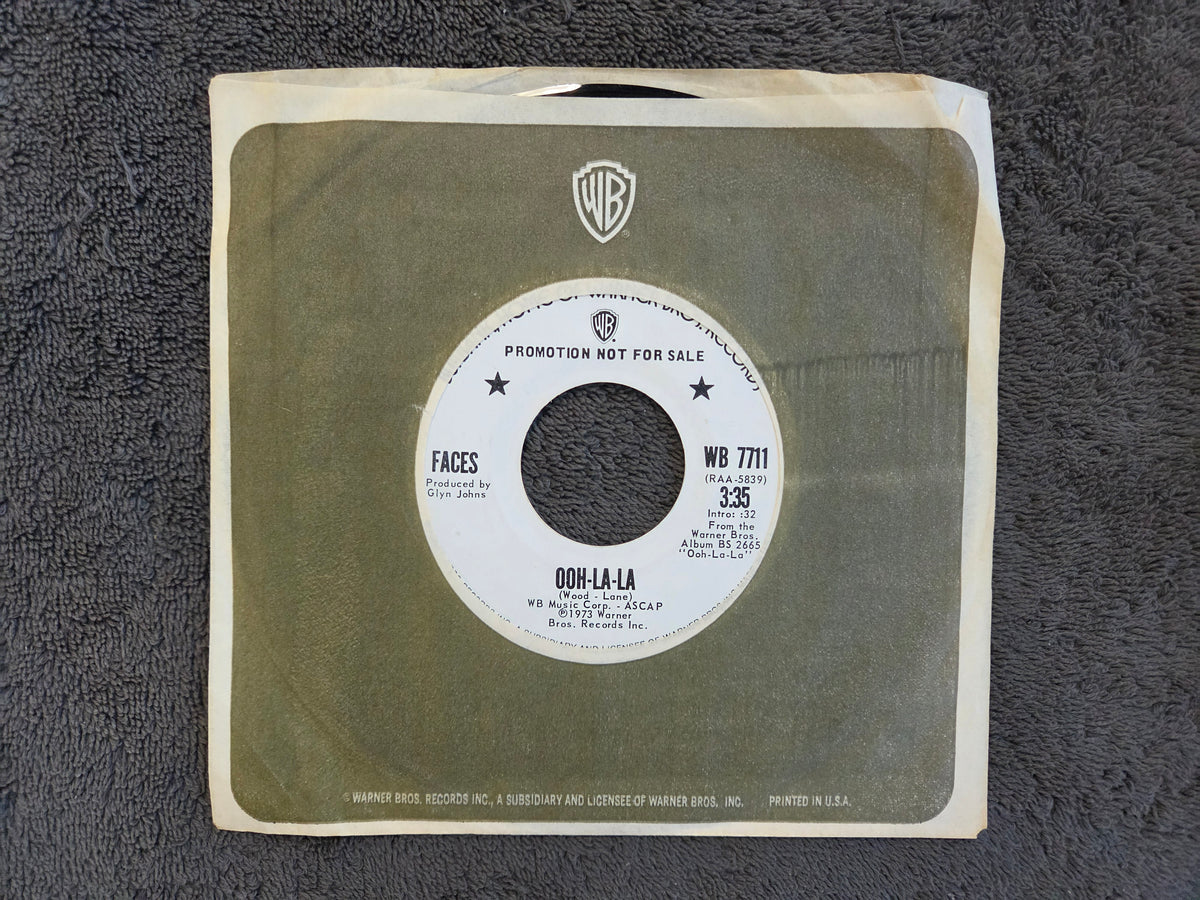 FACES OOH LA LA WHITE LABEL PROMO WLP ROD STEWART SMALL FACES ROLLING STONES