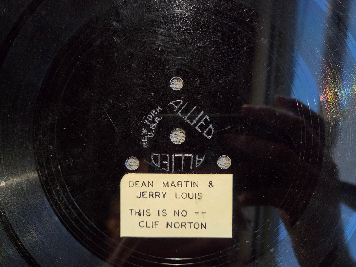 DEAN MARTIN JERRY LEWIS RADIO TRANSCRIPTION DISC ALLIED RECORDS