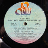 BARRY WHITE SINGS FOR SOMEONE YOU LOVE