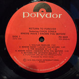 RETURN TO FOREVER WHERE HAVE I KNOWN YOU BEFORE