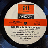 SYL JOHNSON BACK FOR A TASTE OF YOUR LOVE