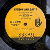 HANSON AND DAVIS I'LL TAKE YOU ON 12"