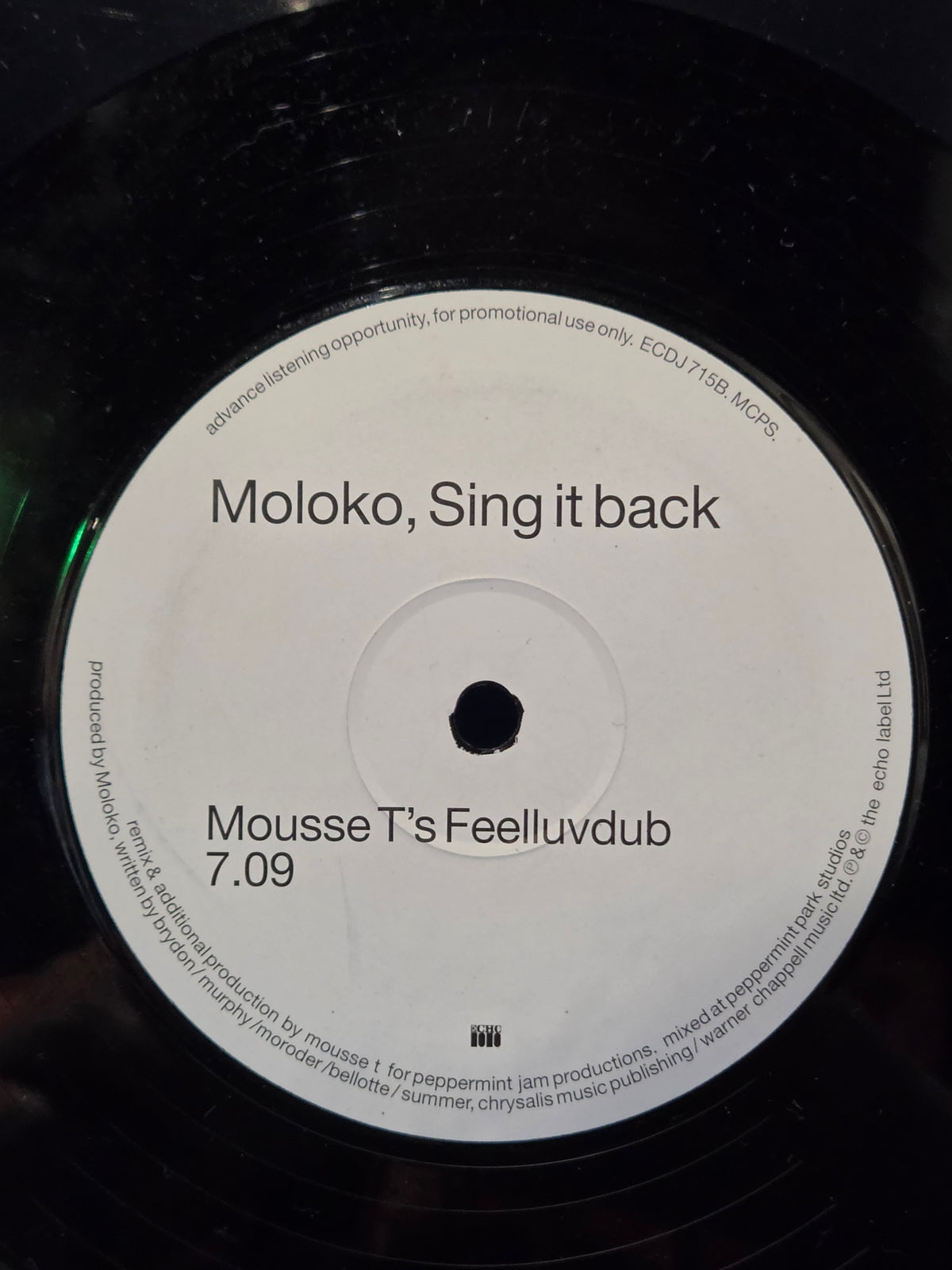 MOLOKO SING IT BACK PROMO UK IMP 12"
