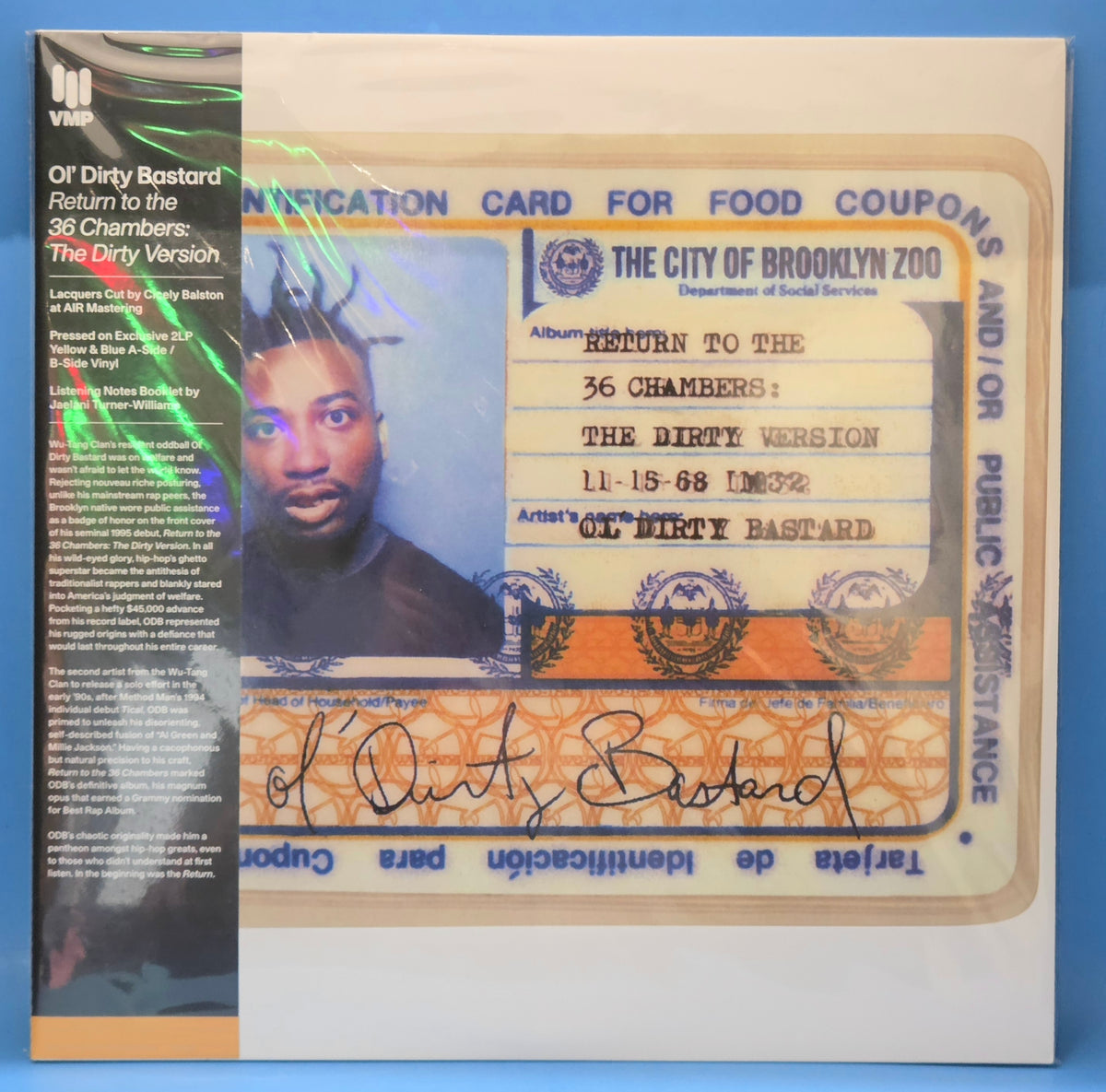 OL' DIRTY BASTARD RETURN TO THE 36 CHAMBERS DIRTY VMP YELLOW BLUE RM NEW