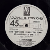 SANDY MERCER NOW THAT YOU'RE IN UK IMP WLP 12"