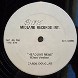 CAROL DOUGLAS HEADLINE NEWS SINGLE SIDED WLP 12"