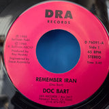 DOC BART REMEMBER IRAN PS 7"