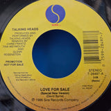 TALKING HEADS LOVE FOR SALE PS 7"