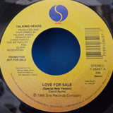 TALKING HEADS LOVE FOR SALE PS 7"