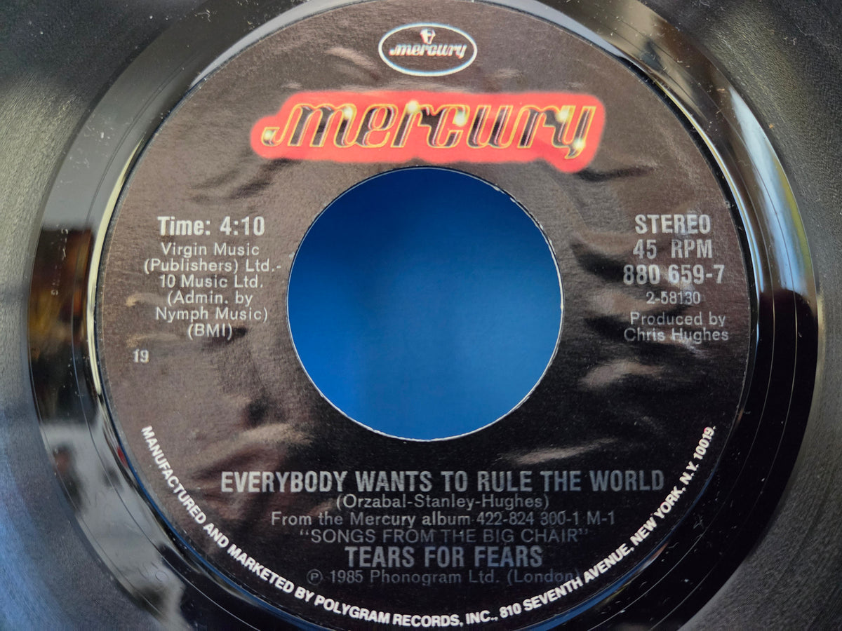 TEARS FOR FEARS EVERYBODY WANTS TO RULE THE WORLD 7"