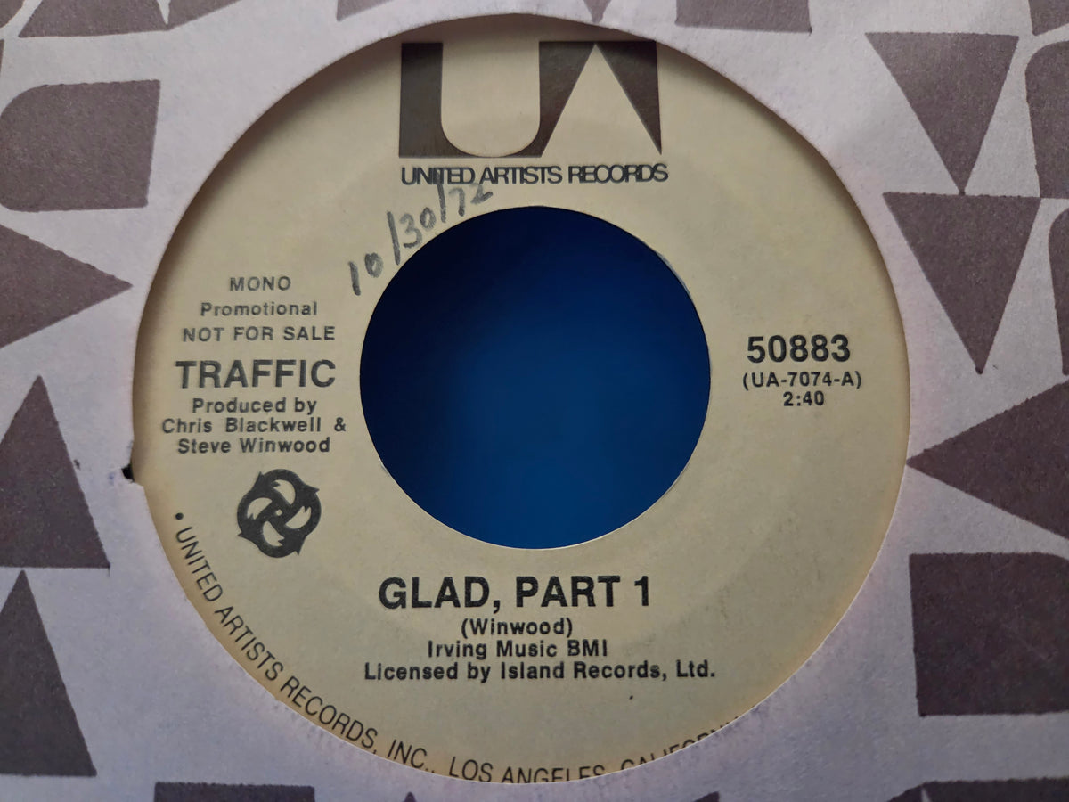 TRAFFIC GLAD PART 1 MONO PROMO 7"
