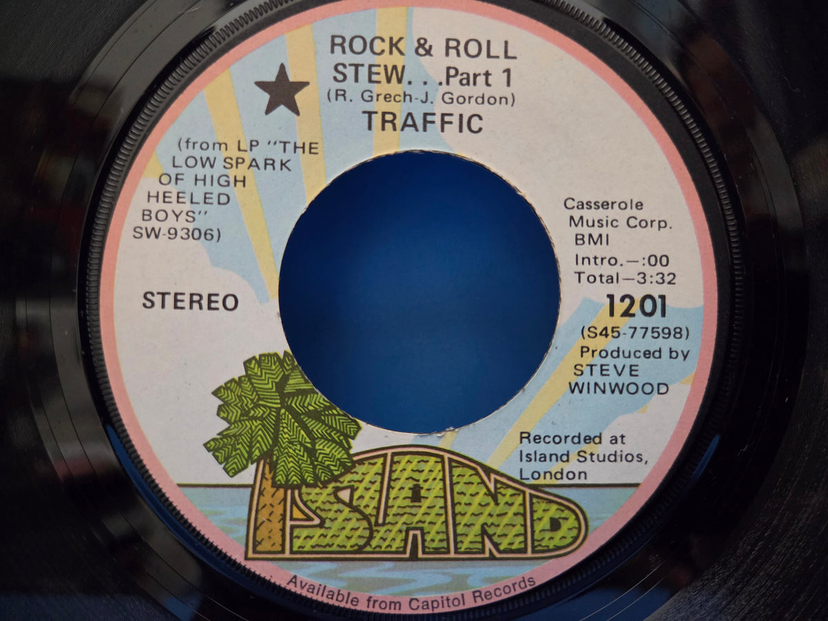 TRAFFIC ROCK & ROLL STEW PART I & II PROMO 7"