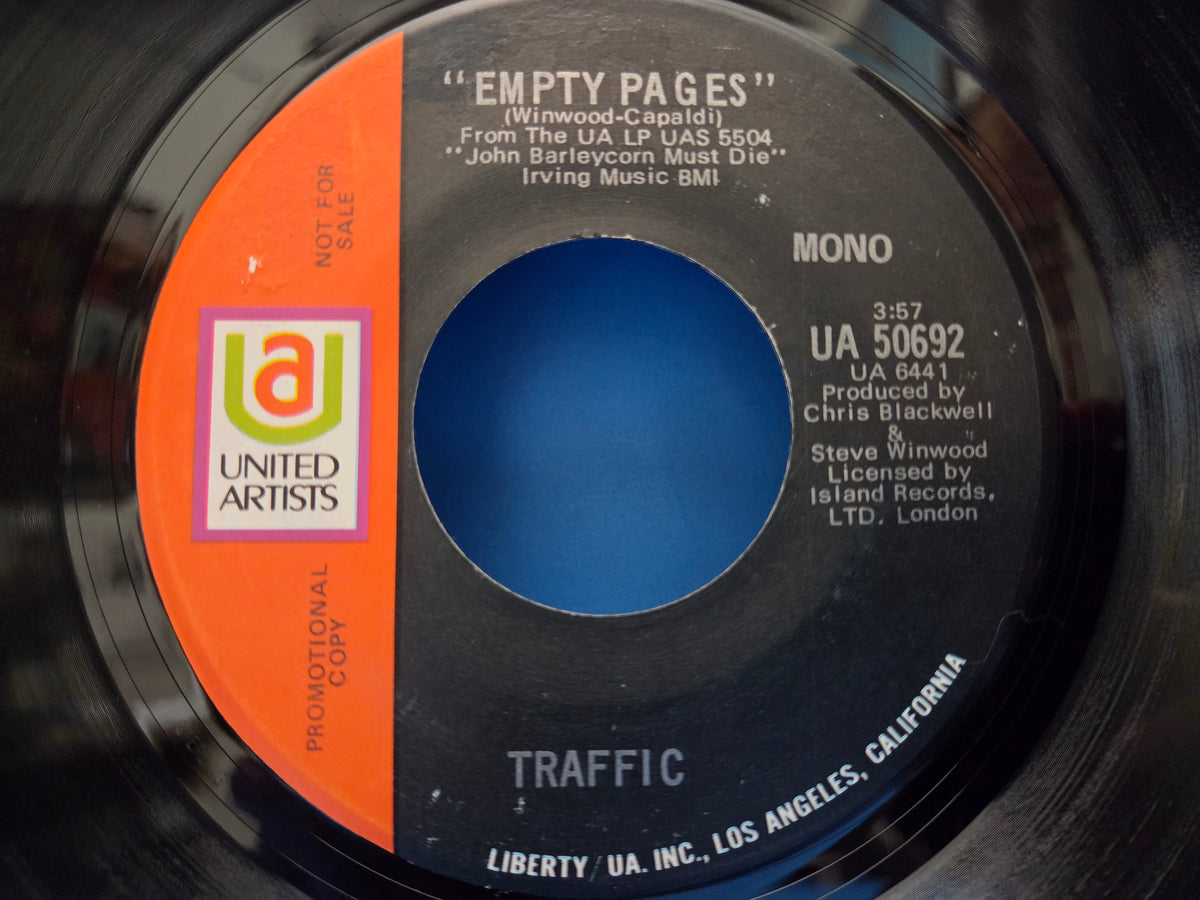 TRAFFIC EMPTY PAGES MONO PROMO 7"