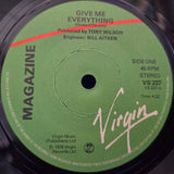 MAGAZINE GIVE ME EVERYTHING PS UK IMP 7"