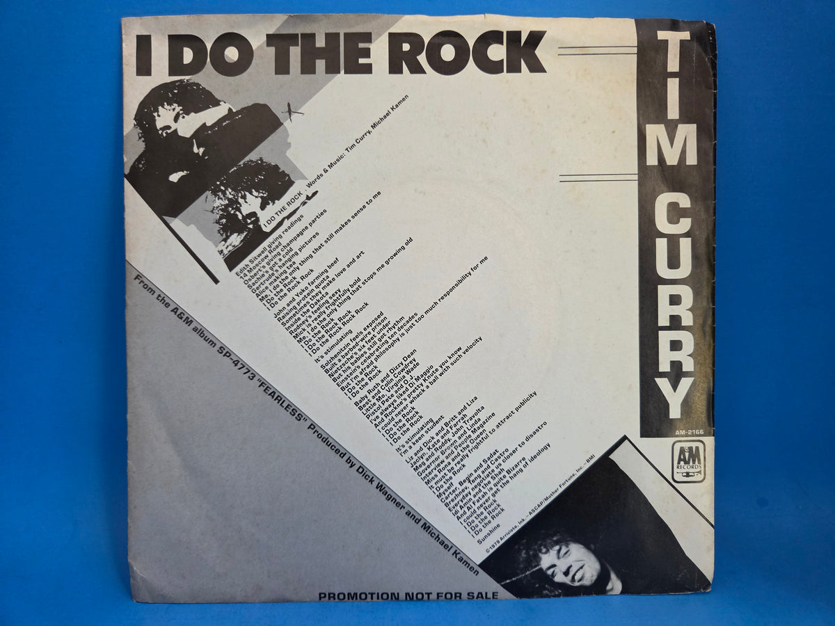 TIM CURRY I DO THE ROCK PS PROMO 7"