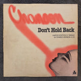 CHANSON DONT HOLD BACK UK IMP RED 12"