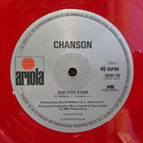 CHANSON DONT HOLD BACK UK IMP RED 12"