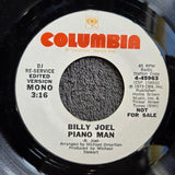 BILLY JOEL PIANO MAN WHITE LABEL PROMO MONO COLUMBIA 4-45963 WLP