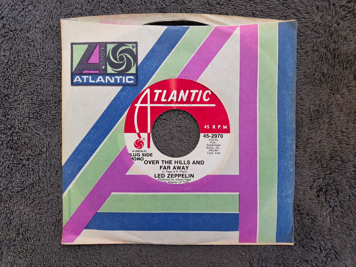 LED ZEPPELIN OVER THE HILLS AND FAR AWAY MONO RED BLUE LABEL