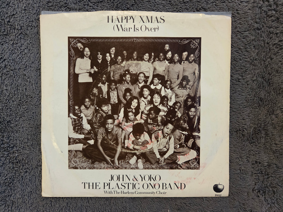 JOHN LENNON YOKO ONO HAPPY XMAS WAR IS OVER GREEN VINYL APPLE 1842 (c)