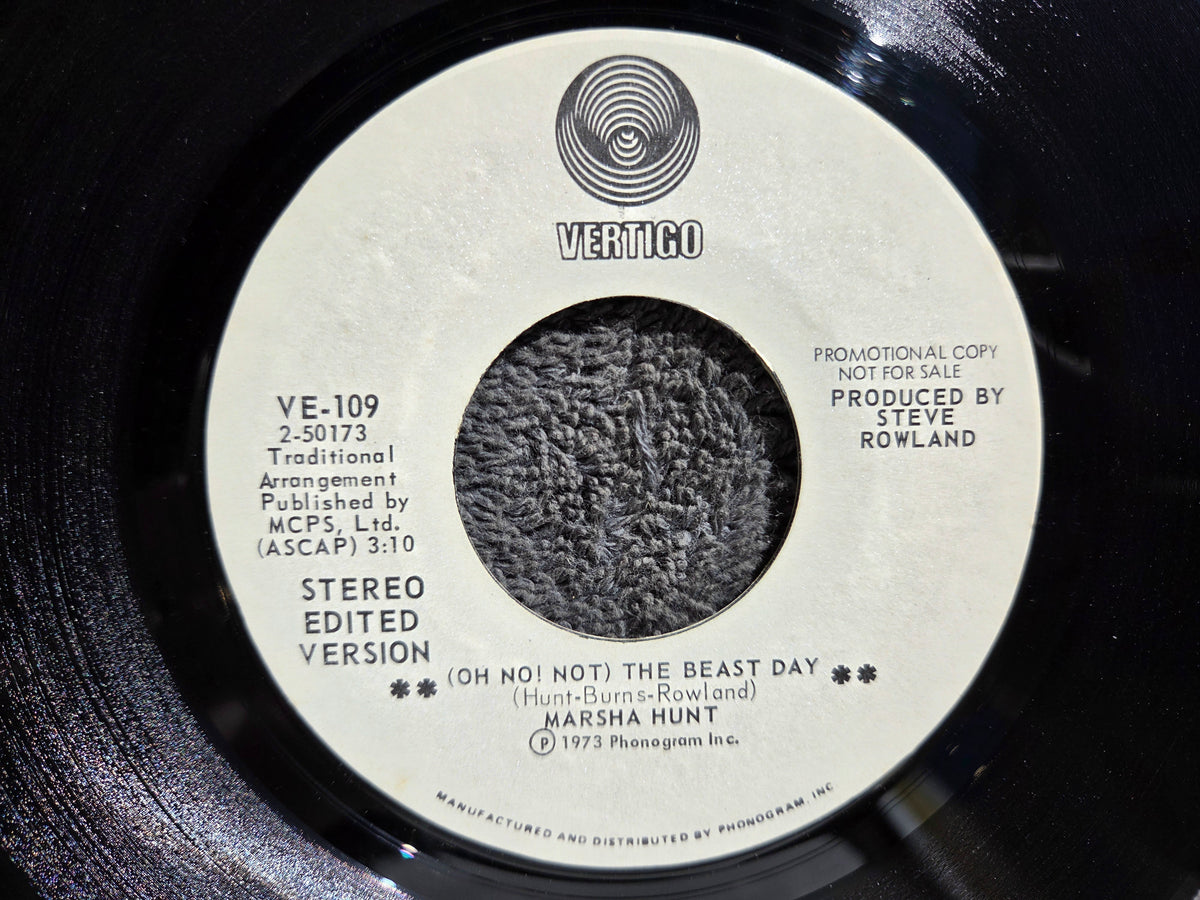 MARSHA HUNT OH NO NOT THE BEAST DAY SOMEBODY TO LOVE WHITE LABEL PROMO VERTIGO (c)