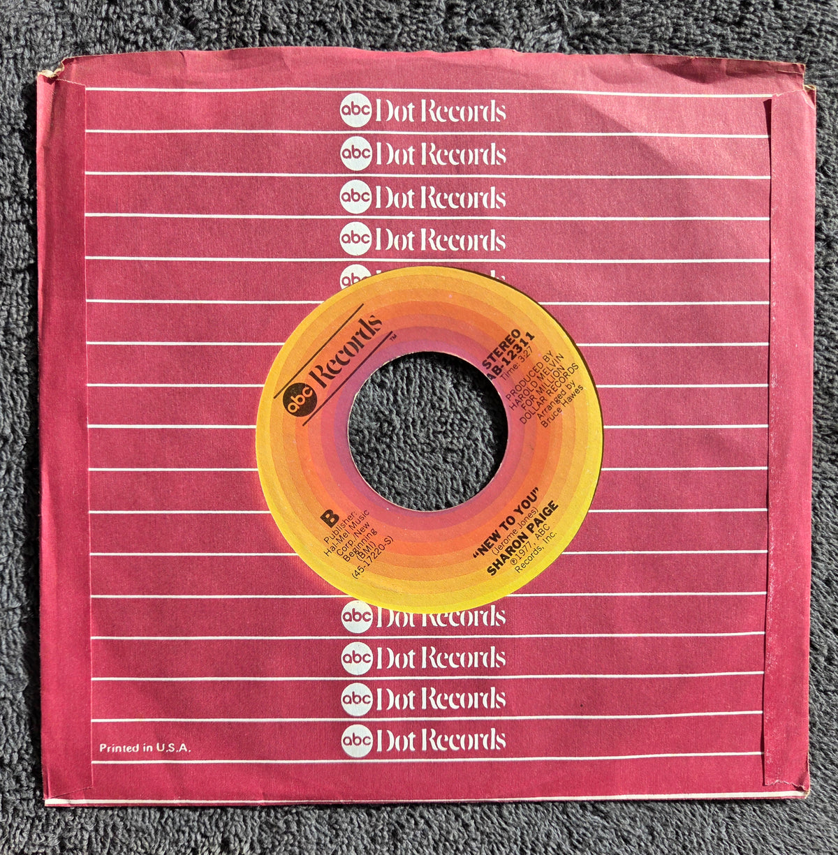 SHARON PAIGE I WANNA KNOW YOUR NAME NEW TO YOU 7" (c)