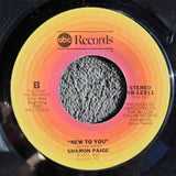 SHARON PAIGE I WANNA KNOW YOUR NAME NEW TO YOU 7" (c)