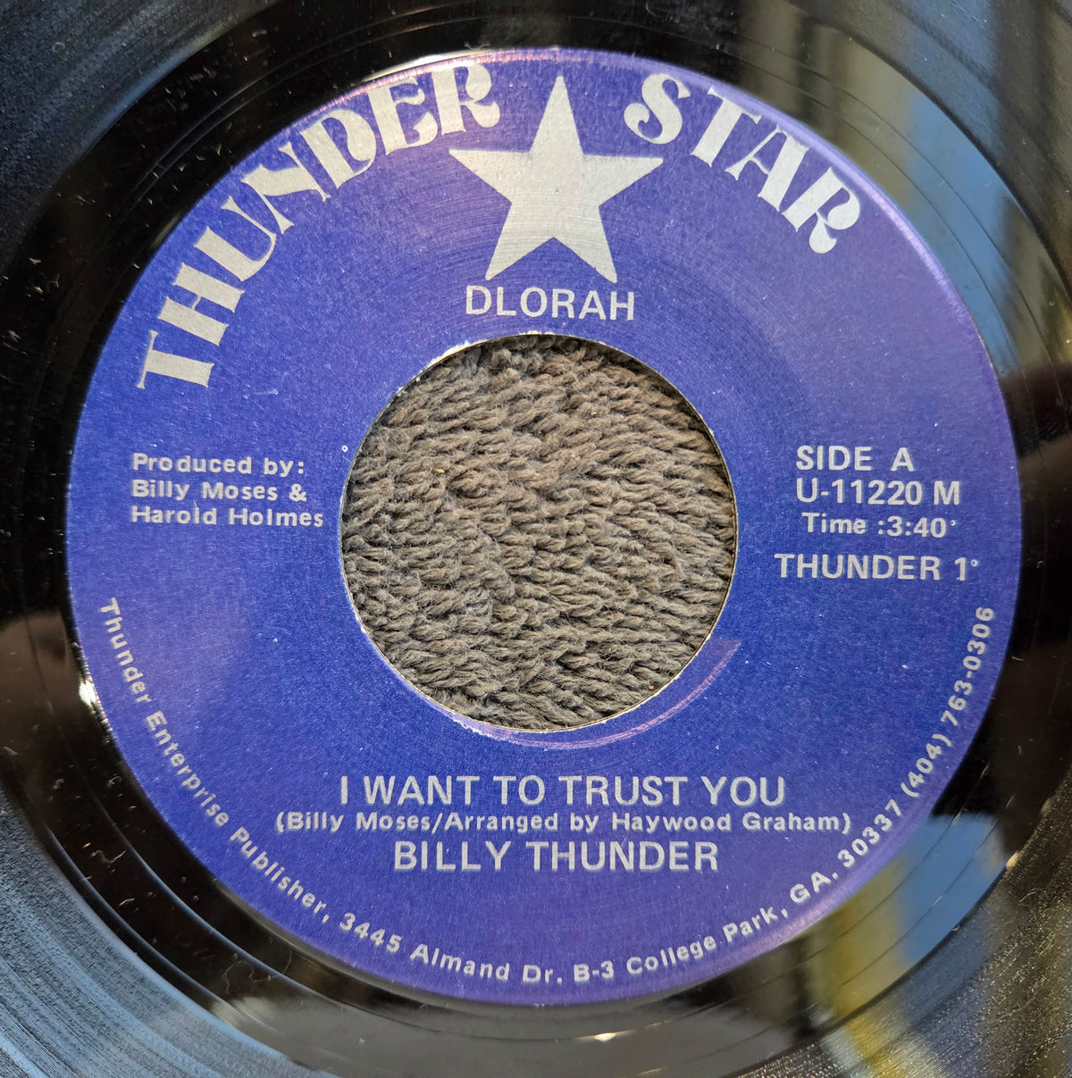 BILLY THUNDER I WANT TO TRUST YOU 7" (c)