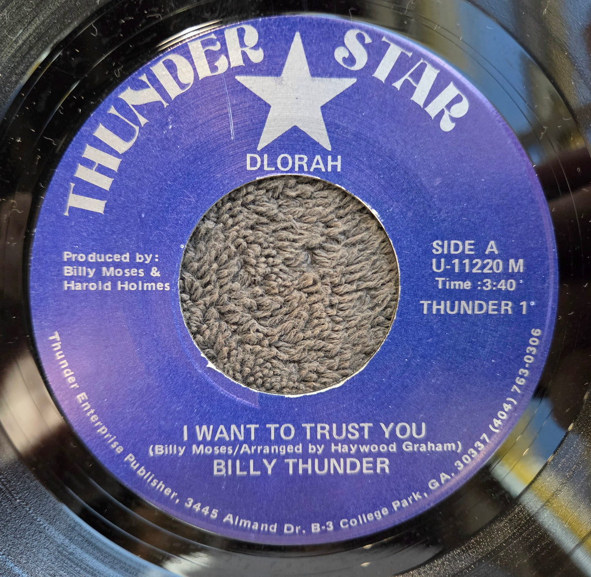 BILLY THUNDER I WANT TO TRUST YOU 7" (c)