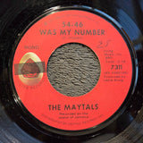 TOOTS AND THE MAYTALS 54-46 WAS MY NUMBER MONO 7" (c)